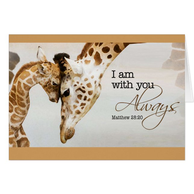 Giraffenkarte (Vorderseite (Horizontal))