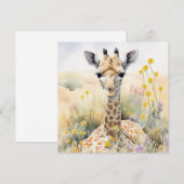 Giraffenkarte (Vorne/Hinten)