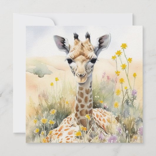 Giraffenkarte (Vorderseite)