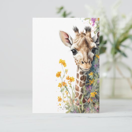 Giraffenkarte (Stehend Vorderseite)