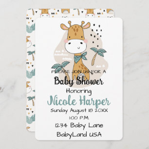 Giraffenkarte Feiertagskarte