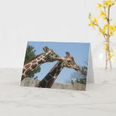 Giraffenkarte Karte (Gelbe Blume)