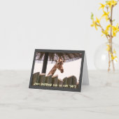 Giraffenkarte Karte (Gelbe Blume)