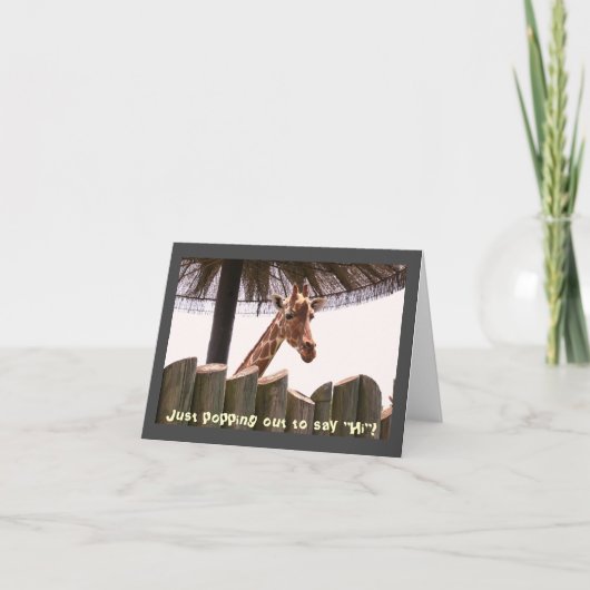 Giraffenkarte Karte (Vorderseite)