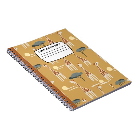 Giraffenkomposition Notizblock (Rechte Seite)