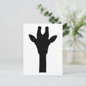 Giraffenkopf Postkarte (Stehend Vorderseite)