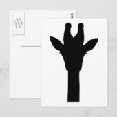 Giraffenkopf Postkarte (Vorne/Hinten)