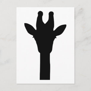 Giraffenkopf Postkarte