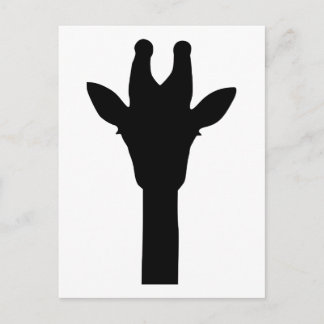 Giraffenkopf Postkarte