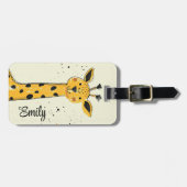 Giraffenkopfdekoration für niedlichen Cartoon Gepäckanhänger (Vorderseite horizontal)