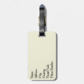 Giraffenkopfdekoration für niedlichen Cartoon Gepäckanhänger (Rückseite vertikal)