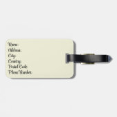 Giraffenkopfdekoration für niedlichen Cartoon Gepäckanhänger (Rückseite horizontal)