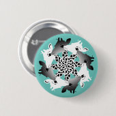 Giraffenkreis Button (Vorne & Hinten)