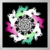 Giraffenkreis Poster (Vorne)