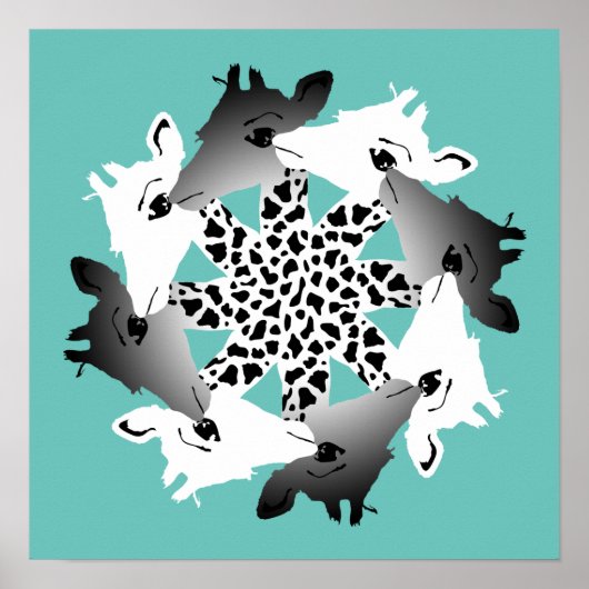 Giraffenkreis Poster (Vorne)