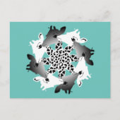 Giraffenkreis Postkarte (Vorderseite)