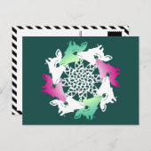 Giraffenkreis Postkarte (Vorne/Hinten)