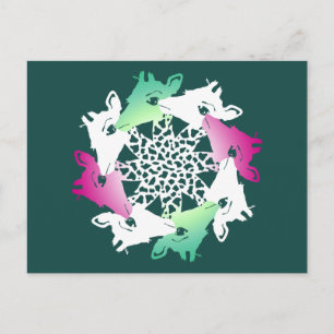 Giraffenkreis Postkarte