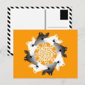 Giraffenkreis Postkarte (Vorne/Hinten)