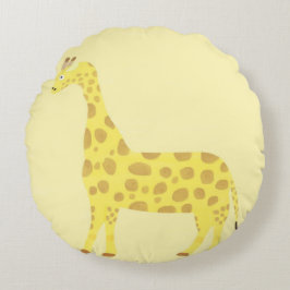 Giraffenkunst Rundes Kissen