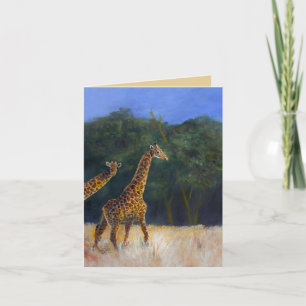 Giraffenliebe Karte