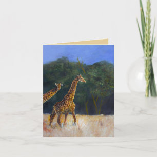Giraffenliebe Karte