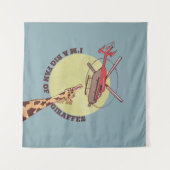 Giraffenliebe Wandteppich (Vorderseite (Horizontal))