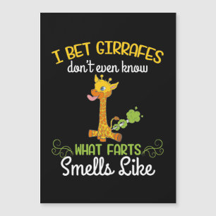 Giraffenliebhaber Giraffe Was Fürze Riechen Wie Magnetkarte