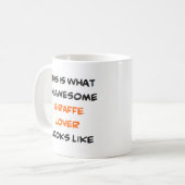 Giraffenliebhaber, phantastisch kaffeetasse (Vorderseite Links)