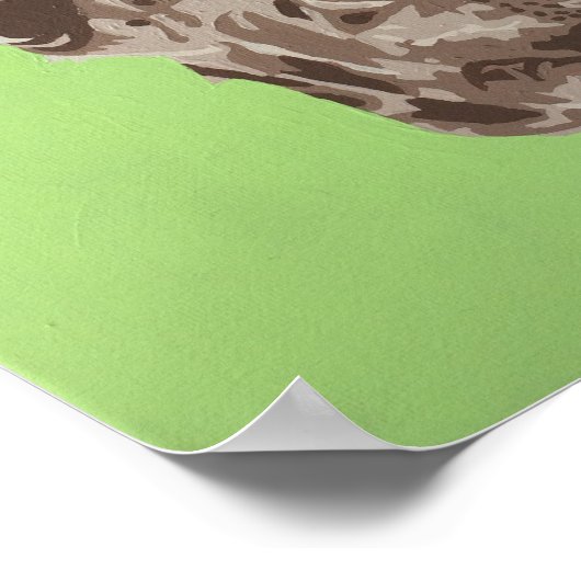 Giraffenmalerei Poster (Ecke)