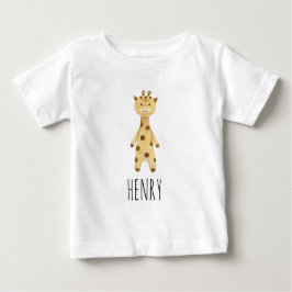 Giraffenmonogramm, niedlich modern baby t-shirt