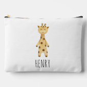 Giraffenmonogramm, niedliche Kinder Zubehörtasche (Vorderseite)