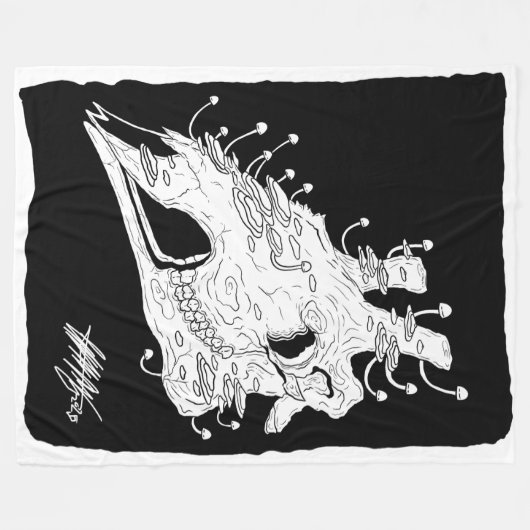 Giraffenmöwe Fleecedecke (Vorderseite (Horizontal))