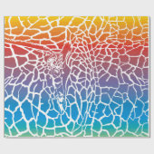 Giraffenmuster-Farbhintergrund Geschenkpapier (Flach)