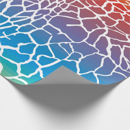 Giraffenmuster-Farbhintergrund Geschenkpapier (Ecke)