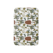 Giraffenmuster | farbiges Blumenmuster Badematte (Vorderseite Vertikal)