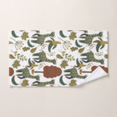 Giraffenmuster | farbiges Blumenmuster Badhandtuch Set (Handtuch)