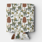 Giraffenmuster | farbiges Blumenmuster Dosenkühler (Rückseite)