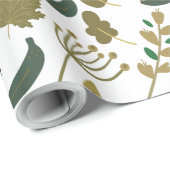 Giraffenmuster | farbiges Blumenmuster Geschenkpapier (Rolleneckpunkt)