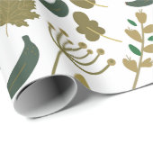 Giraffenmuster | farbiges Blumenmuster Geschenkpapier (Rolleneckpunkt)