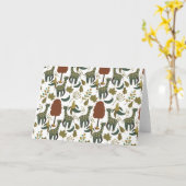 Giraffenmuster | farbiges Blumenmuster Karte (Gelbe Blume)