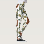 Giraffenmuster | farbiges Blumenmuster Leggings (Rechts)