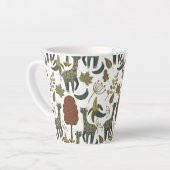 Giraffenmuster | farbiges Blumenmuster Milchtasse (Linke Ecke)