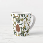 Giraffenmuster | farbiges Blumenmuster Milchtasse (Rechte Ecke)