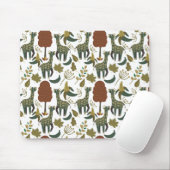 Giraffenmuster | farbiges Blumenmuster Mousepad (Mit Mouse)