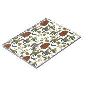 Giraffenmuster | farbiges Blumenmuster Notizblock (Linke Seite)