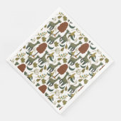 Giraffenmuster | farbiges Blumenmuster Serviette (Ecke)