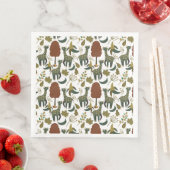 Giraffenmuster | farbiges Blumenmuster Serviette (Beispiel)