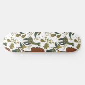 Giraffenmuster | farbiges Blumenmuster Skateboard (Horizontal)