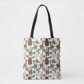 Giraffenmuster | farbiges Blumenmuster Tasche (Vorderseite)